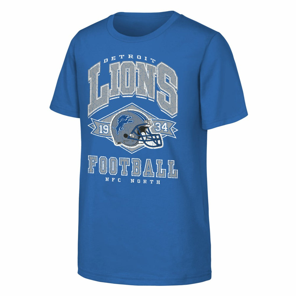 Detroit Lions Outerstuff Youth Kick Off T-Shirt Blue - NFL