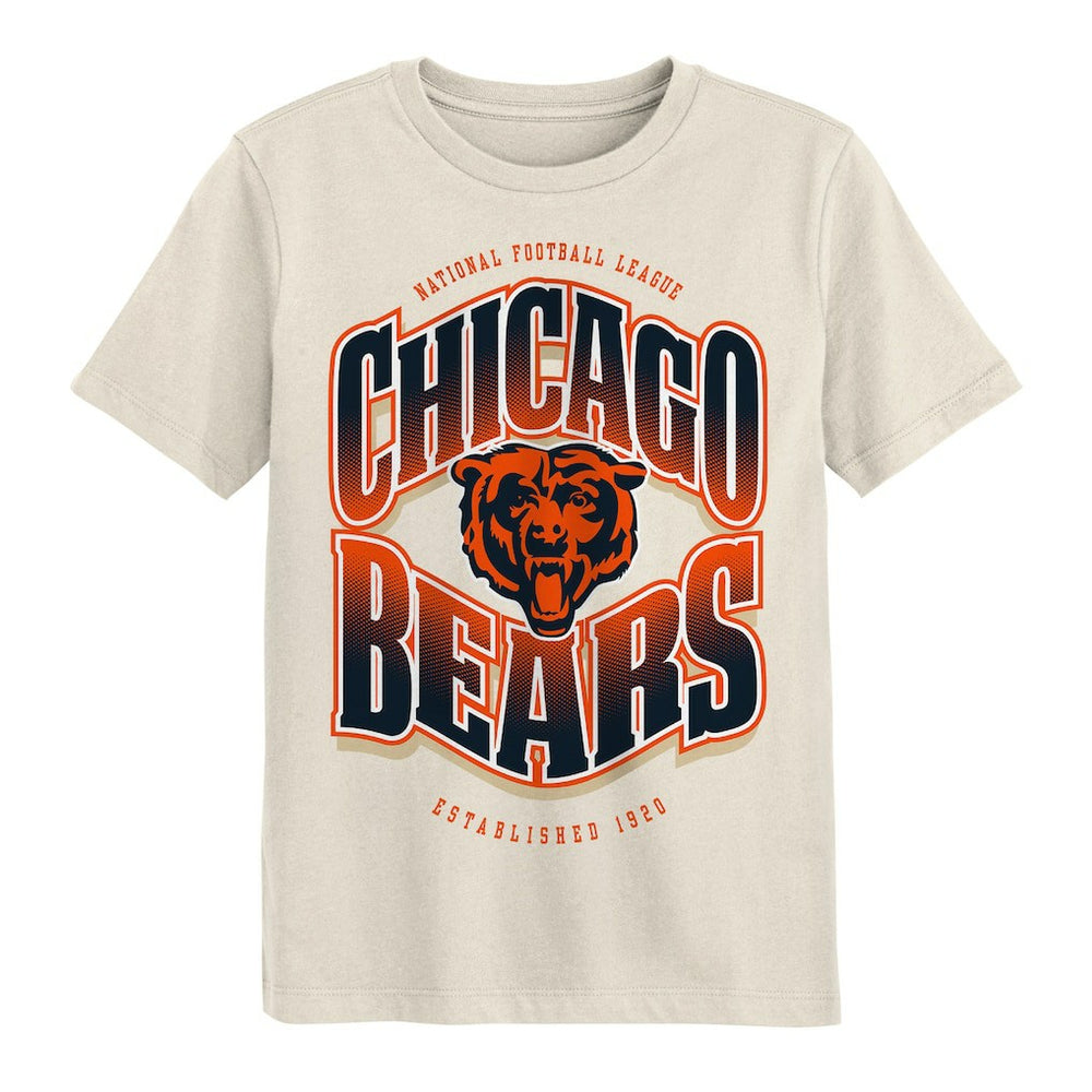 Chicago Bears Outerstuff Youth Huddle T-Shirt Cream - NFL
