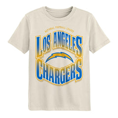Los Angeles Chargers Outerstuff Youth Huddle T-Shirt Cream - NFL
