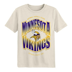 Minnesota Vikings Outerstuff Youth Huddle T-Shirt Cream - NFL