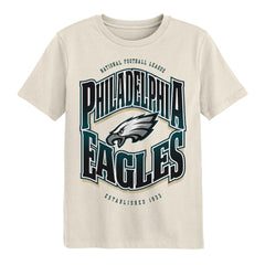 Philadelphia Eagles Outerstuff Youth Huddle T-Shirt Cream - NFL