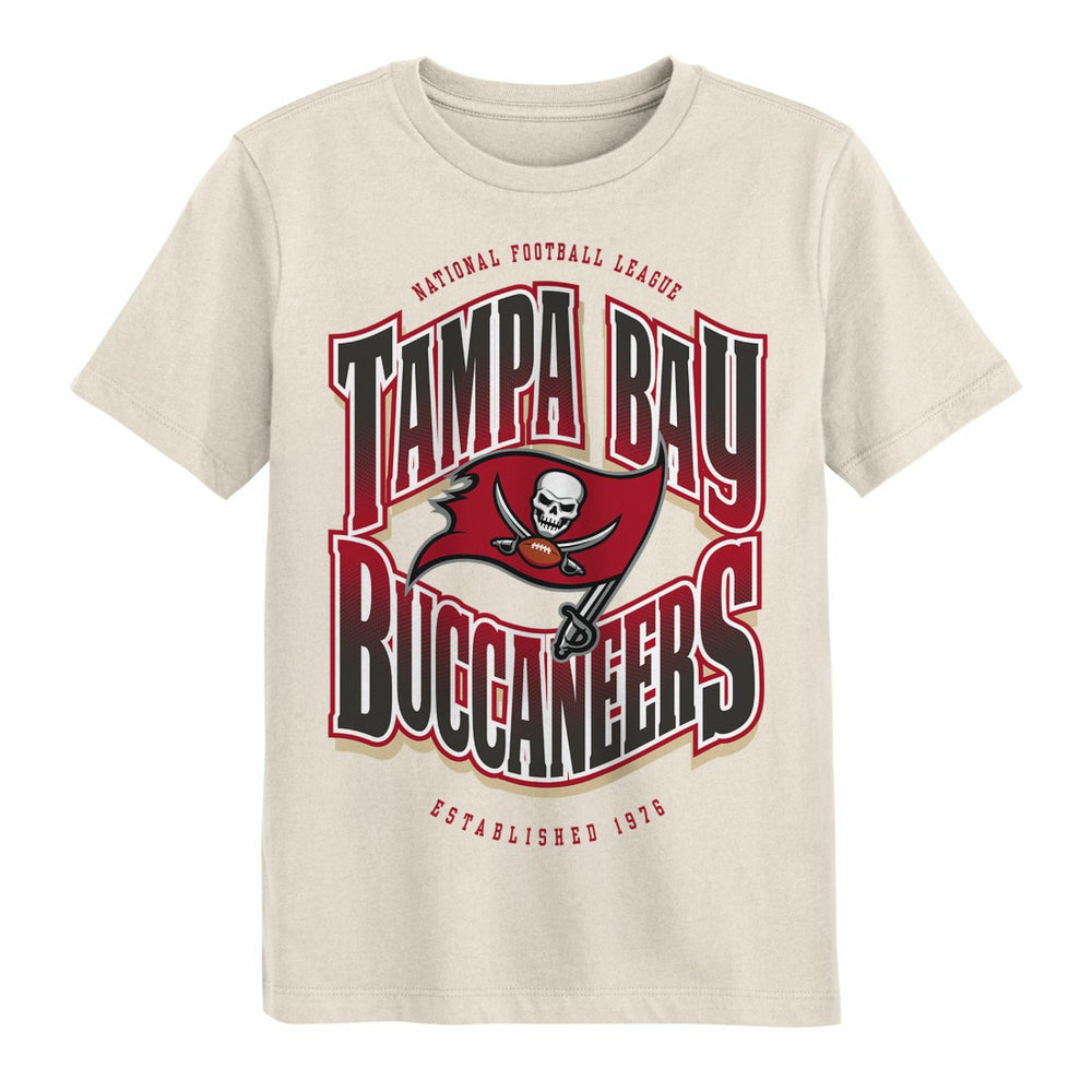 Tampa Bay Buccaneers Outerstuff Youth Huddle T-Shirt Cream - NFL