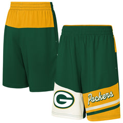 Green Bay Packers Youth Fandemonium Mesh Shorts Green - NFL