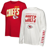 Kansas City Chiefs Outerstuff Preschool The Mix Combo T-Shirt Set - NFL