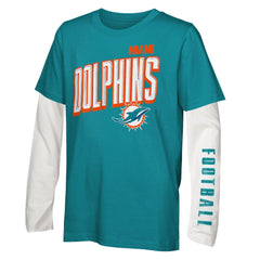 Miami Dolphins Outerstuff Preschool The Mix Combo T-Shirt Set - NFL