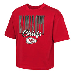 Kansas City Chiefs Outerstuff Girls Youth Big City Boxy T-Shirt Red - NFL