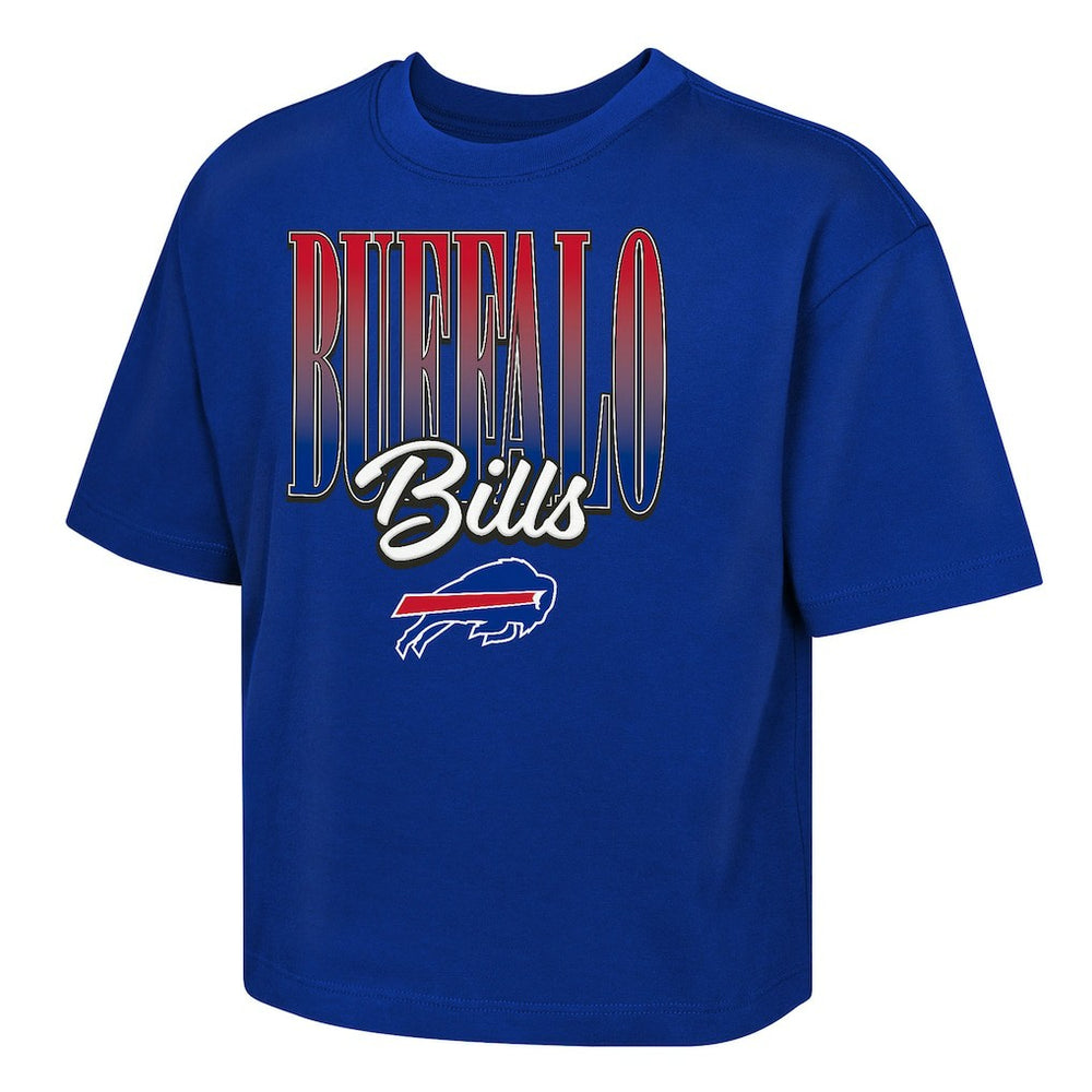 Buffalo Bills Outerstuff Girls Youth Big City Boxy T-Shirt Royal - NFL