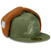 New Era - Los Angeles Lakers x Alpha Industries Dog Ear 59FIFTY Fitted Hat - Olive