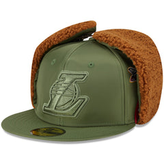 New Era - Los Angeles Lakers x Alpha Industries Dog Ear 59FIFTY Fitted Hat - Olive
