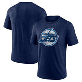 Winnipeg Jets - Wraparound Tri-Blend T-Shirt Navy