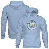 Manchester City 1863FC Youth Color Badge Fleece Pullover Hoodie - Sky Blue