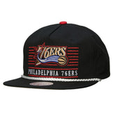 Mitchell & Ness - Philadelphia 76ers Ascend Deadstock Snapback Hat - Black