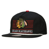 Chicago Blackhawks Mitchell & Ness Ascend Deadstock Snapback Hat Black