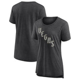 Vegas Golden Knights Women's Slow Whistle Tri-Blend T-Shirt Gray