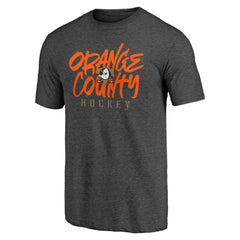 Anaheim Ducks - Shoot to Score Tri-Blend T-Shirt Charcoal