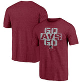 Colorado Avalanche - Shoot to Score Tri-Blend T-Shirt Burgundy