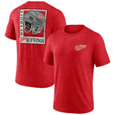 Detroit Red Wings - Earnest Will Tri-Blend T-Shirt Red