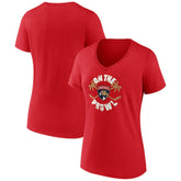 Florida Panthers - Women's Active Edge V-Neck T-Shirt Red