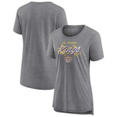 Los Angeles Kings - Women's Hit the Ice Tri-Blend T-Shirt Gray