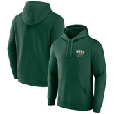 Minnesota Wild - Team Lockup Pullover Hoodie Green