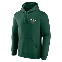 Minnesota Wild - Team Lockup Pullover Hoodie Green