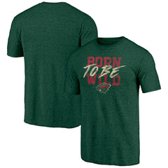 Minnesota Wild - Shoot to Score Tri-Blend T-Shirt Green