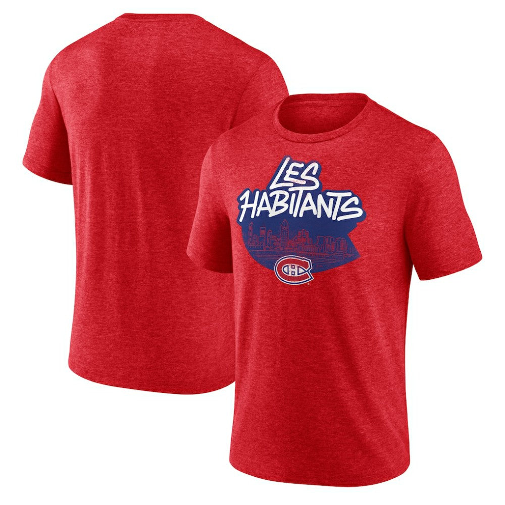 Montreal Canadiens - Proclamation Tri-Blend T-Shirt Red