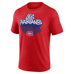Montreal Canadiens - Proclamation Tri-Blend T-Shirt Red