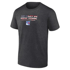 New York Rangers Stars and Stripes T-Shirt Charcoal