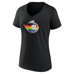 Ottawa Senators - Women's NHL Pride V-Neck T-Shirt Black
