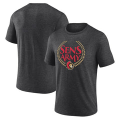Ottawa Senators - Shout Out Tri-Blend T-Shirt Charcoal