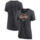 Philadelphia Flyers - Women's Hit the Ice Tri-Blend T-Shirt Gray