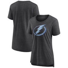 Tampa Bay Lightning - Women's Pond Hockey Tri-Blend T-Shirt Gray