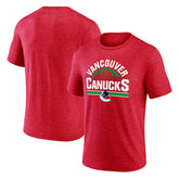 Vancouver Canucks - Represent Tri-Blend T-Shirt Red