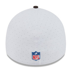 Cleveland Browns New Era 2025 NFL Training Camp Throwback Logo 39THIRTY Flex Hat White/Brown - NFL