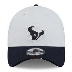 Houston Texans New Era 2025 NFL Training Camp 39THIRTY Flex Hat White/Navy - NFL