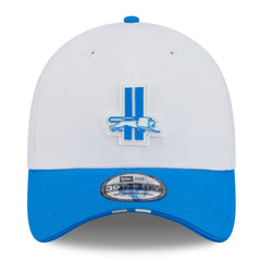 Detroit Lions New Era 2025 NFL Training Camp Throwback Logo 39THIRTY Flex Hat White/Blue - NFL