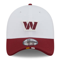 Washington Commanders New Era 2025 NFL Training Camp 39THIRTY Flex Hat White/Burgundy - NFL