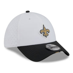 New Orleans Saints New Era 2025 NFL Training Camp 39THIRTY Flex Hat White/Black - NFL