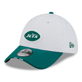 New York Jets New Era 2025 NFL Training Camp 39THIRTY Flex Hat White/Green - NFL
