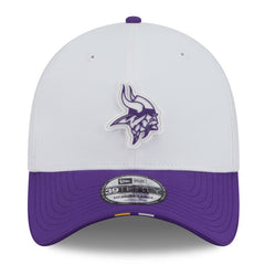 Minnesota Vikings New Era 2025 NFL Training Camp 39THIRTY Flex Hat White/Purple - NFL