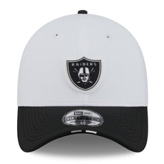 Las Vegas Raiders New Era 2025 NFL Training Camp 39THIRTY Flex Hat White/Black - NFL