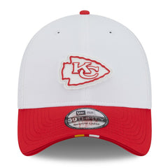 Kansas City Chiefs New Era 2025 NFL Training Camp 39THIRTY Flex Hat White/Red - NFL