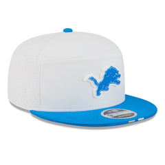 Detroit Lions New Era 2025 NFL Training Camp Split Panel 9FIFTY Snapback Hat White/Blue - NFL