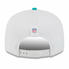 Miami Dolphins New Era 2025 NFL Training Camp Split Panel 9FIFTY Snapback Hat White/Aqua - NFL