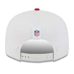San Francisco 49ers New Era 2025 NFL Training Camp Split Panel 9FIFTY Snapback Hat White/Scarlet - NFL