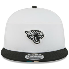 Jacksonville Jaguars New Era 2025 NFL Training Camp Split Panel 9FIFTY Snapback Hat White/Black - NFL
