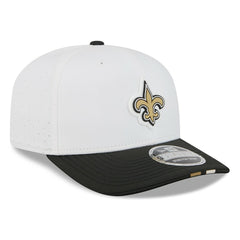 New Orleans Saints New Era 2025 NFL Training Camp 9SEVENTY Adjustable Hat White/Black - NFL