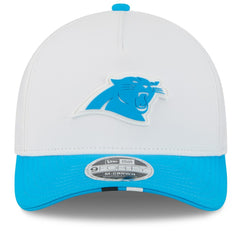 Carolina Panthers New Era 2025 NFL Training Camp A-Frame 9FORTY Adjustable Hat White/Blue - NFL