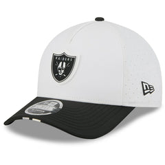 Las Vegas Raiders New Era 2025 NFL Training Camp A-Frame 9FORTY Adjustable Hat White/Black - NFL